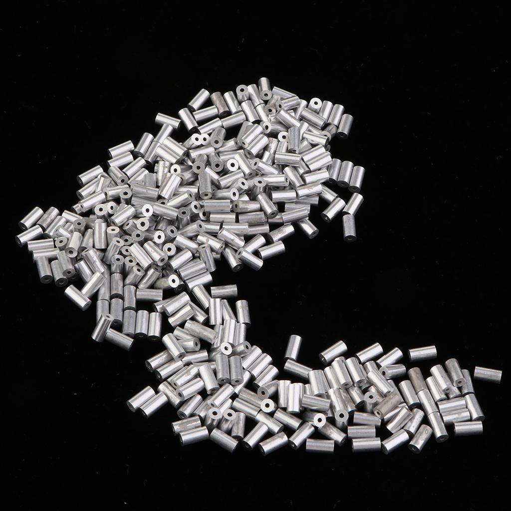 Monofilament Line - Fishing Wire Leader Crimps Aluminum Connector