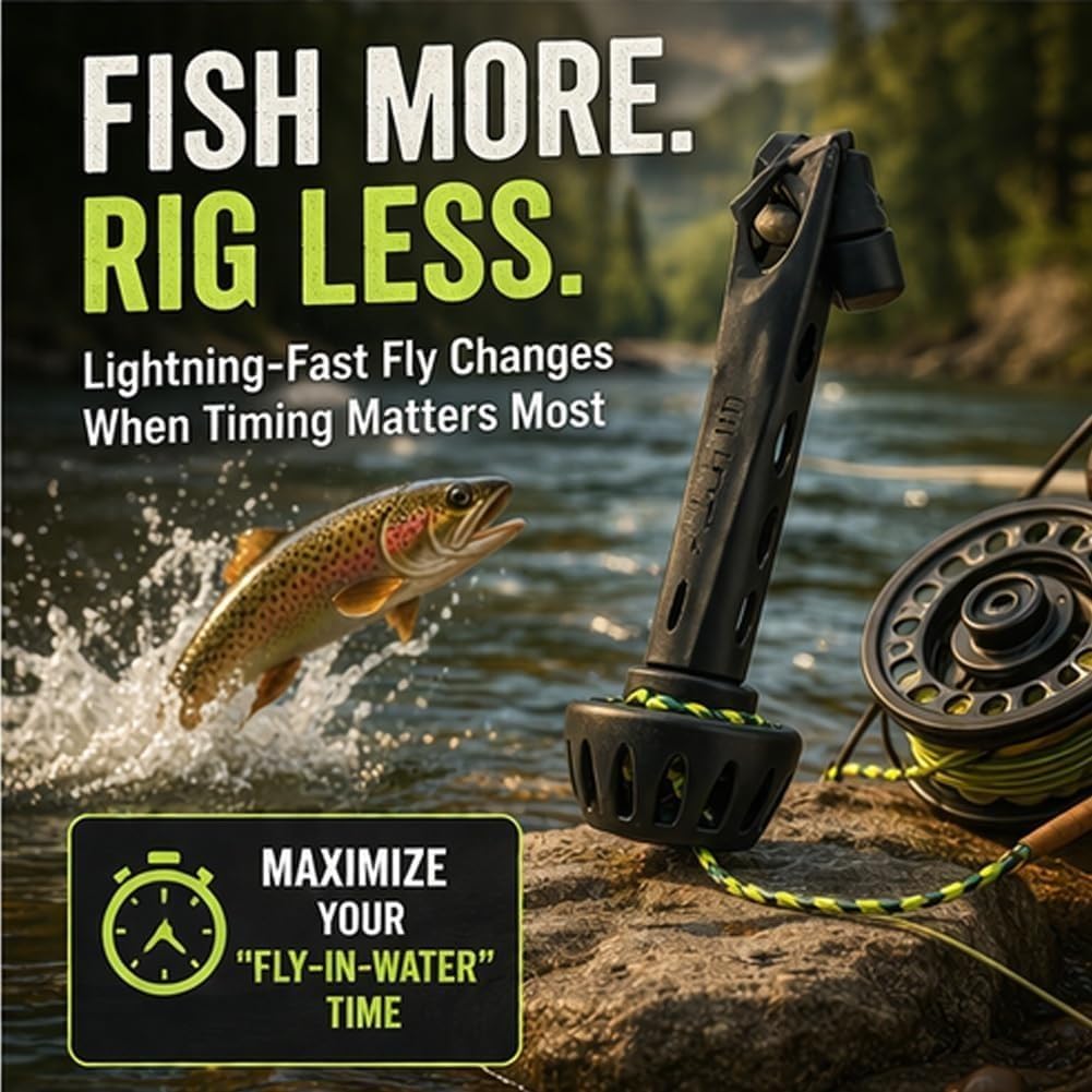 Fishing Line Winder - Portable Magnetic Fly Threader Easy Fast
