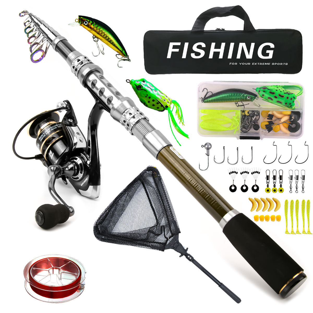 Freshwater Line - Carbon Luya Rod Wheel Set Sea