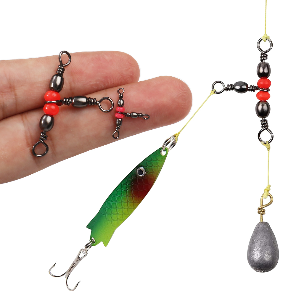 Freshwater Line - Triple Barrel T-Swivel Fishing Connector 3