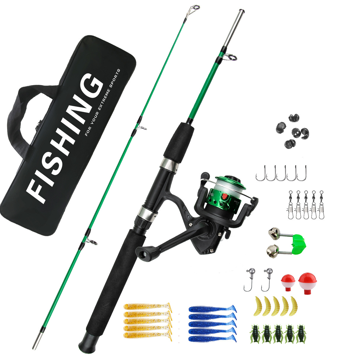 2 Sections Ice Fishing Rod Com - Ice Fishing Line review and price