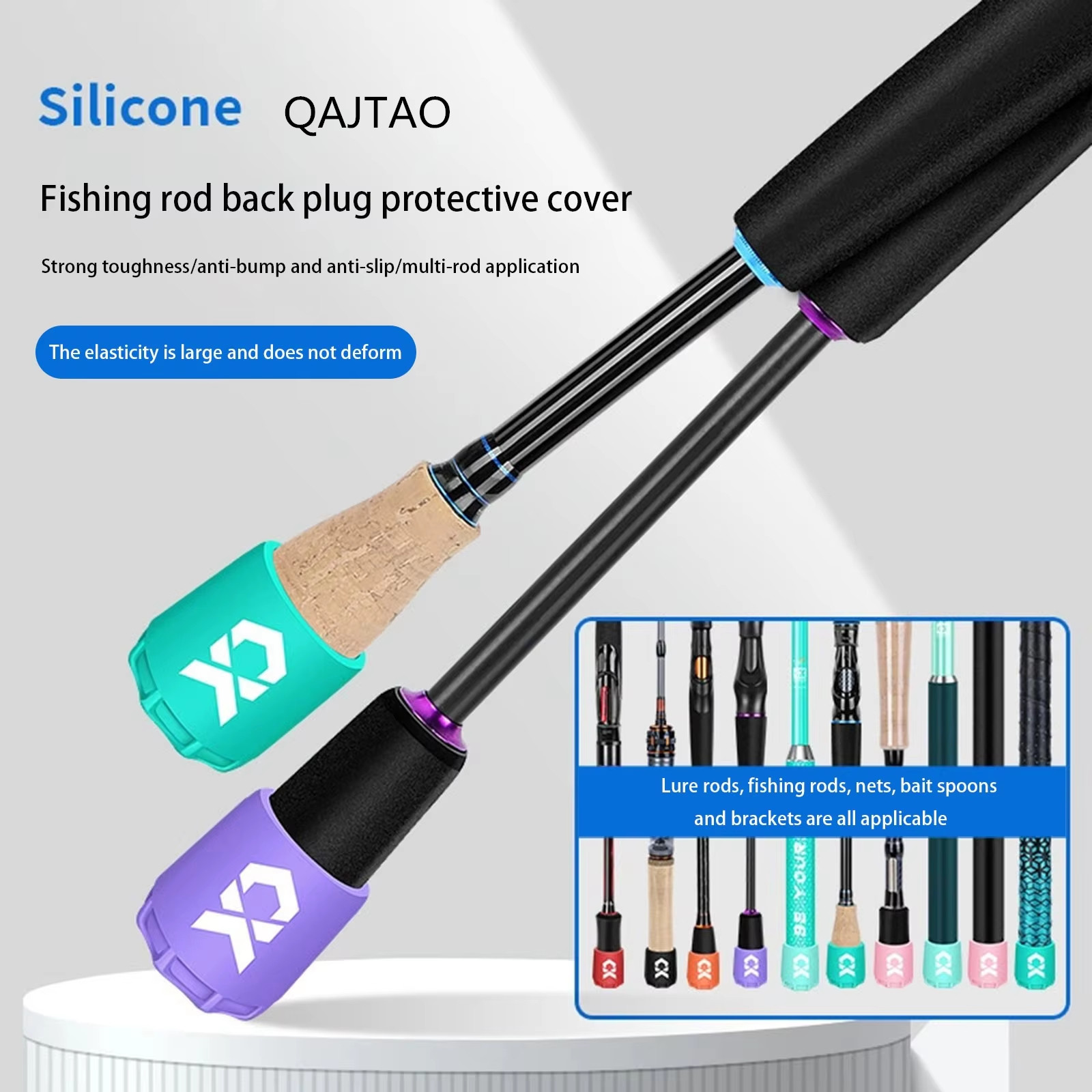 Silicone Fishing Rod End Cap P - Fishing Line Box review and price