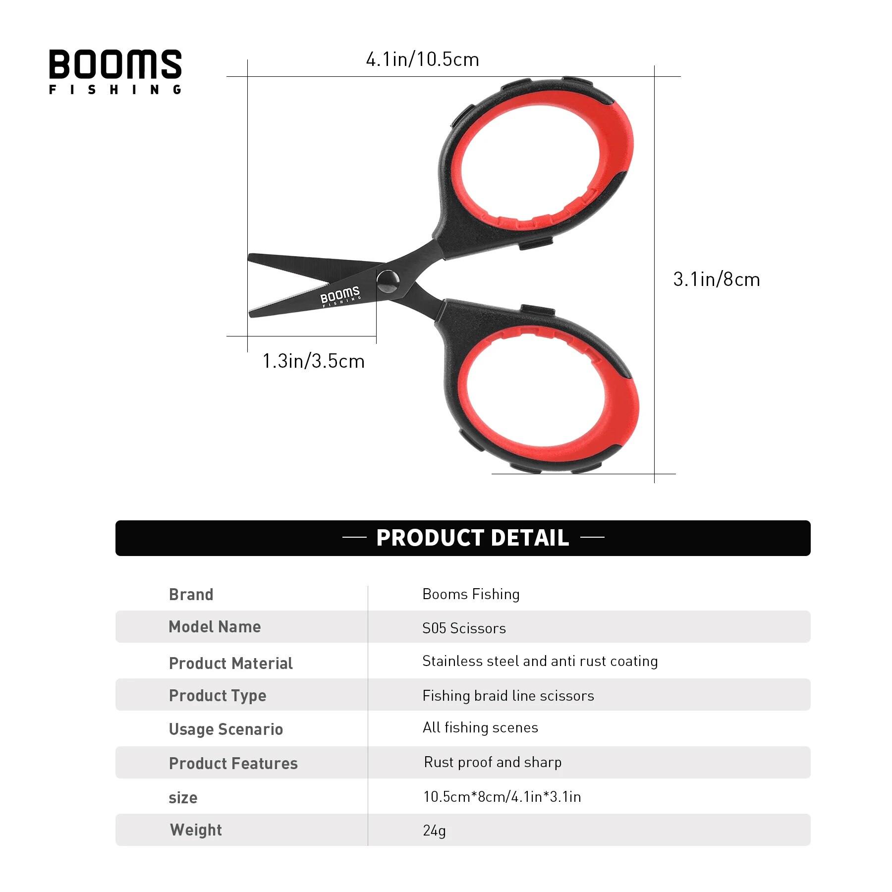 Booms Fishing S05 Braid Wire S - Fishing Line Cutter review and price