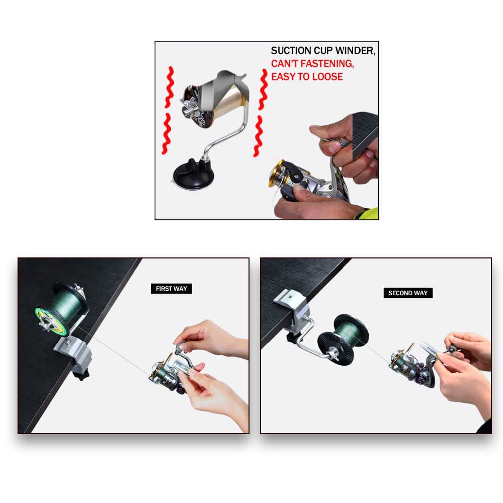1pcs Portable Aluminum Fishing - Fishing Line Spooler review and price