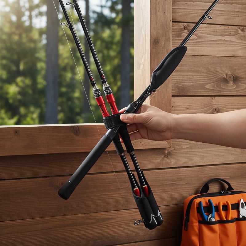 Adjustable Fishing Pole Sling  - Fishing Line Spooler review and price