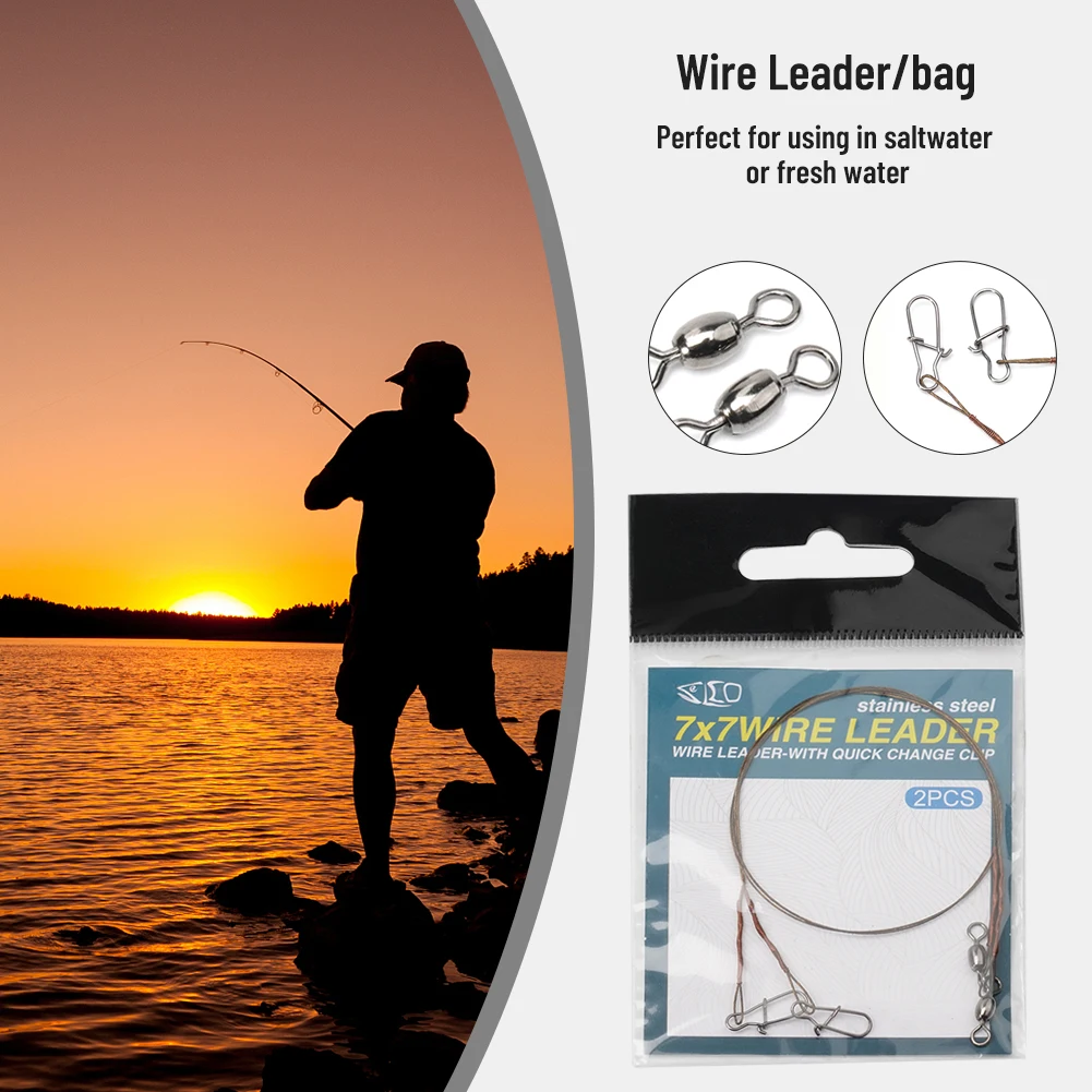 2pcs/Pack Fishing Line Steel W - Leader Line review and price