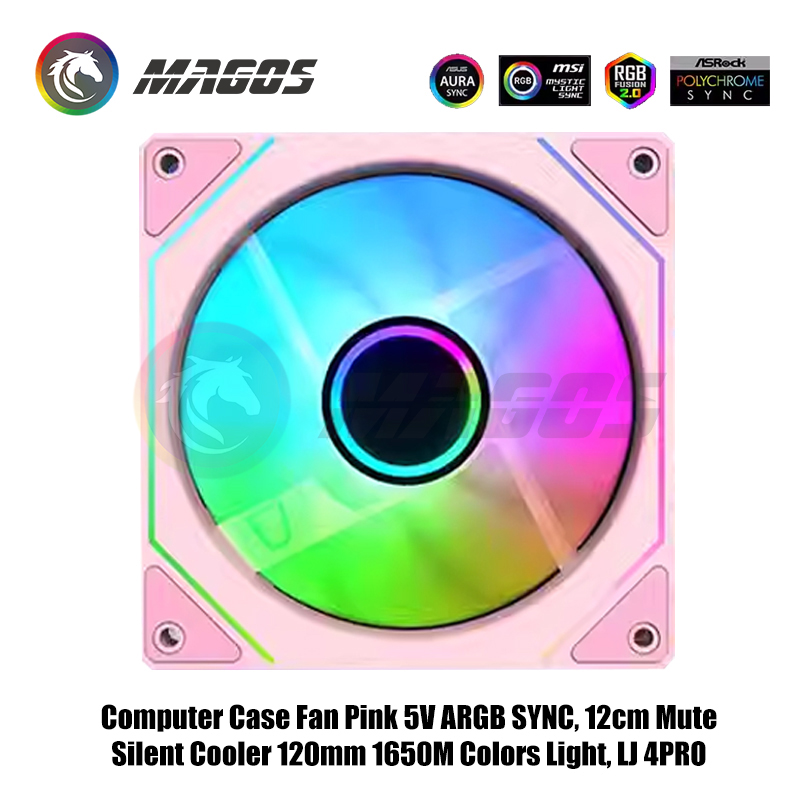 Computer Case Fan Pink 5V ARGB - Fly Line review and price