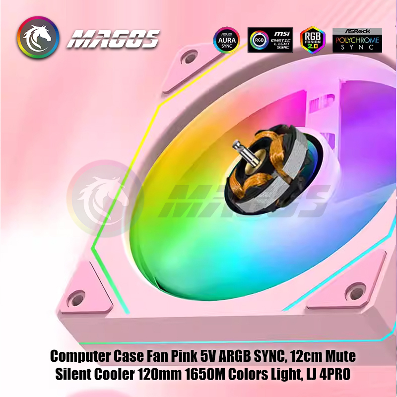 Computer Case Fan Pink 5V ARGB - Fly Line review and price