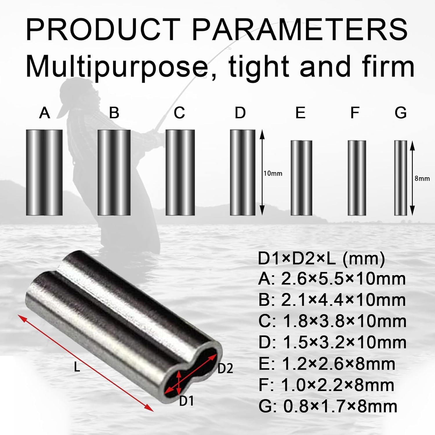 Copper Double Barrel Crimp Sle - Leader Line review and price
