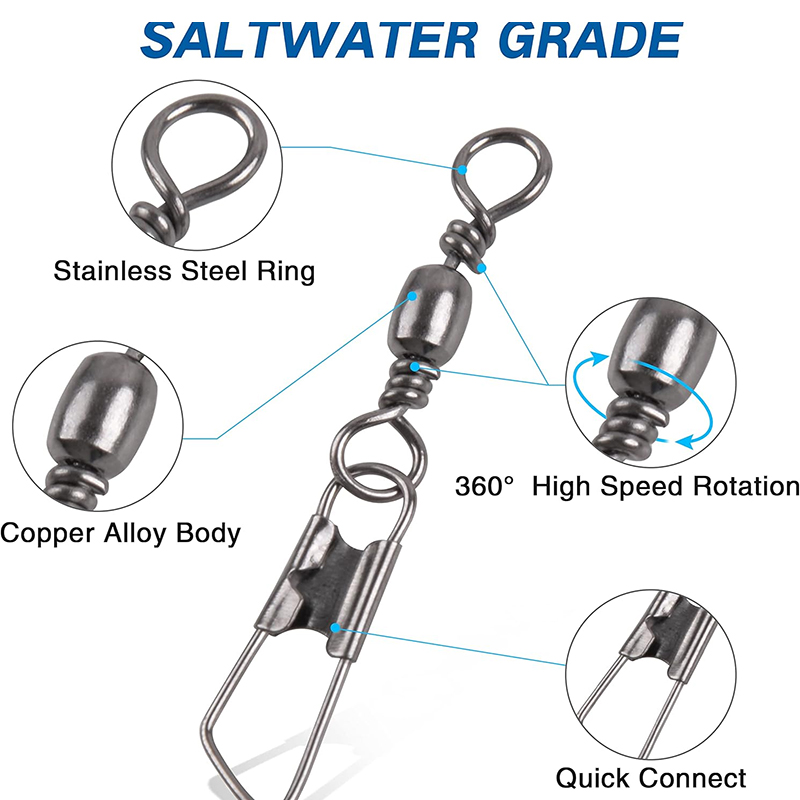 100Pcs Fishing Barrel Swivel C - Saltwater Line review and price