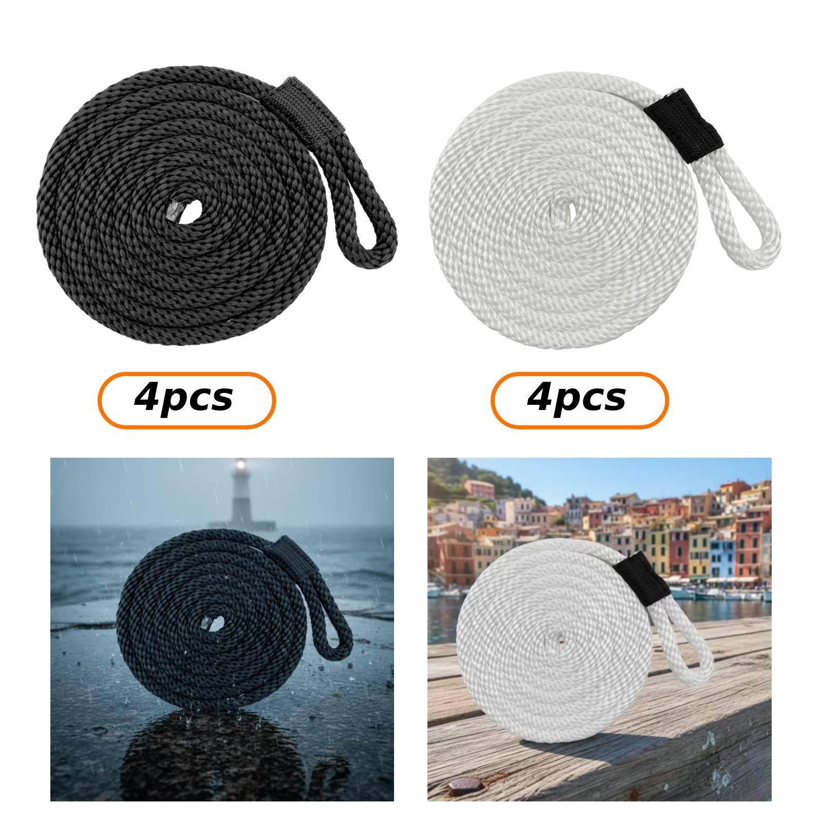 4 Pieces Docklines Mooring Rop - Braided Line review and price