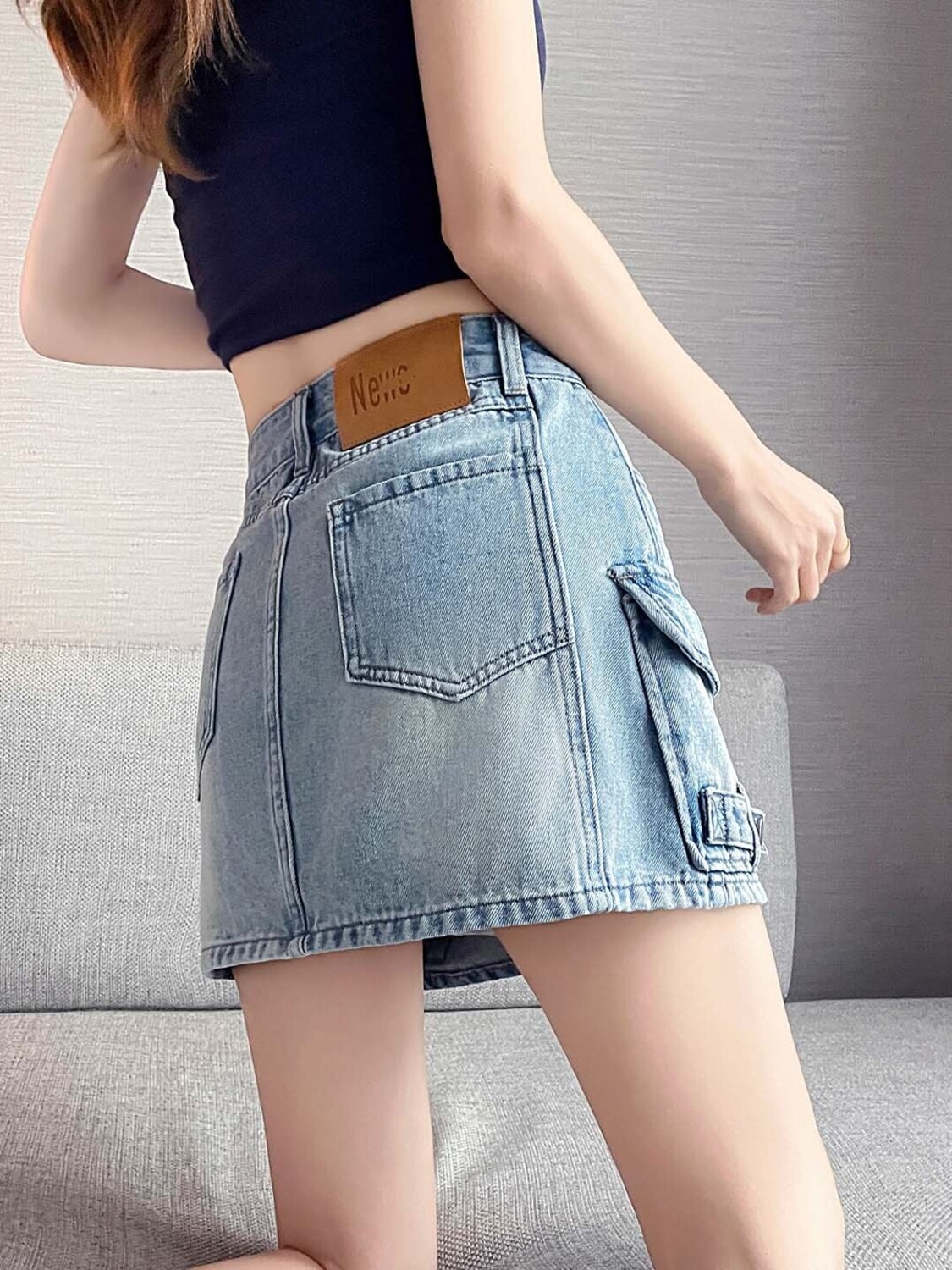 Women High Waist Cargo Denim M - Fly Line review and price