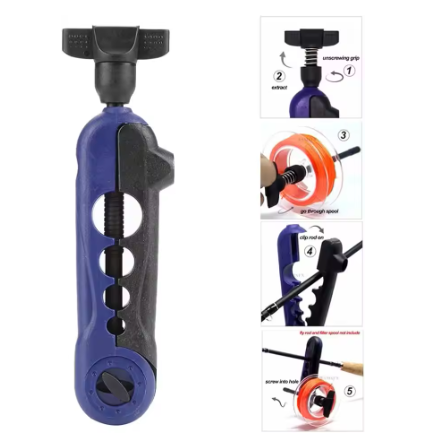 Blue Portable Fishing Line Win - Fishing Line Spooler review and price