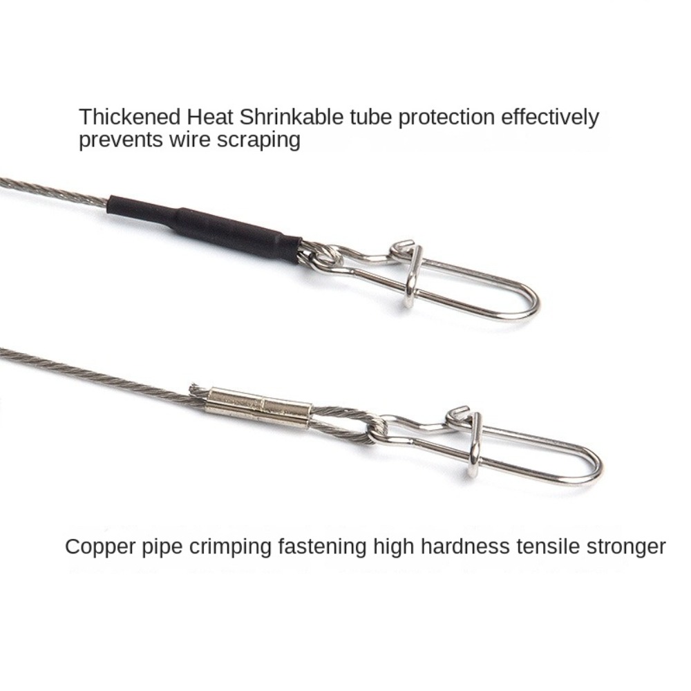 5PCS 20/30/40cm strands Stainl - Leader Line review and price